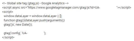 Snippet Google Analytics