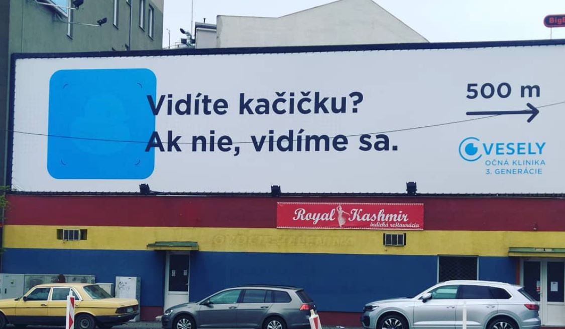Billboard pre očnú kliniku Billboard pre očnú kliniku