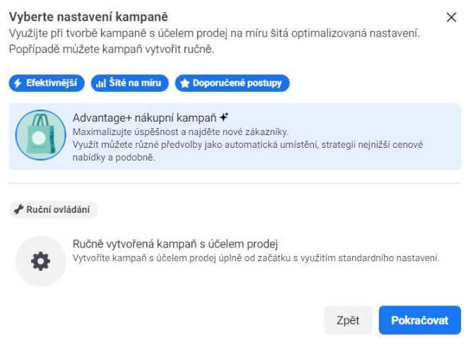 nastavenie kampane nastavenie kampane