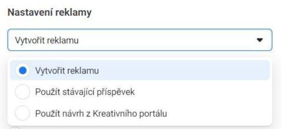 nastavenie reklamy