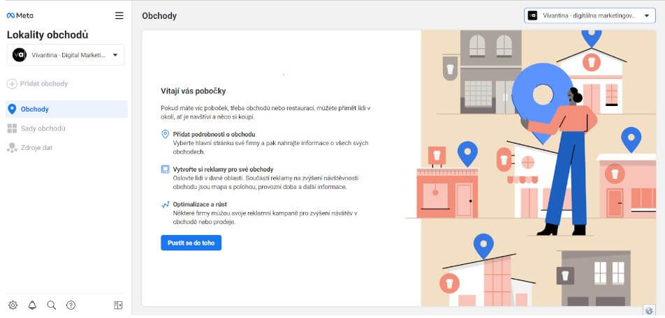lokalita obchodu – meta Ako nastaviť kampaň store visits?